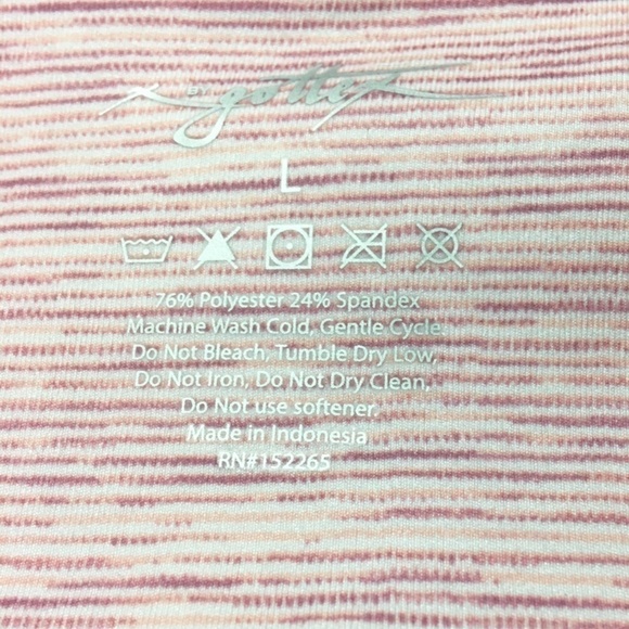 GOTTEX Compression Top Tank Bra Racerback Athletic Fitness Cropped Pink Unworn - Picture 10 of 14